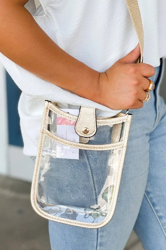 TG10219 Game Day Mini Clear Crossbody Bag