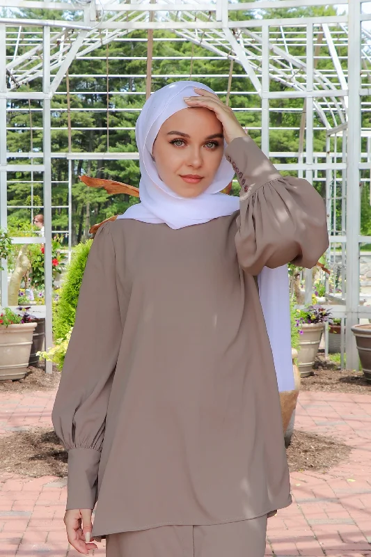 Aliya Premium Top- Mink