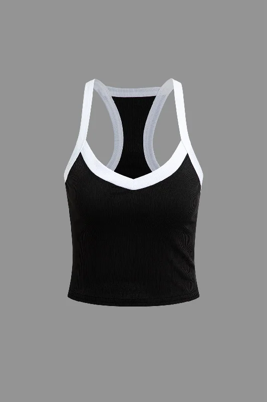 Contrast Trim Tank Top