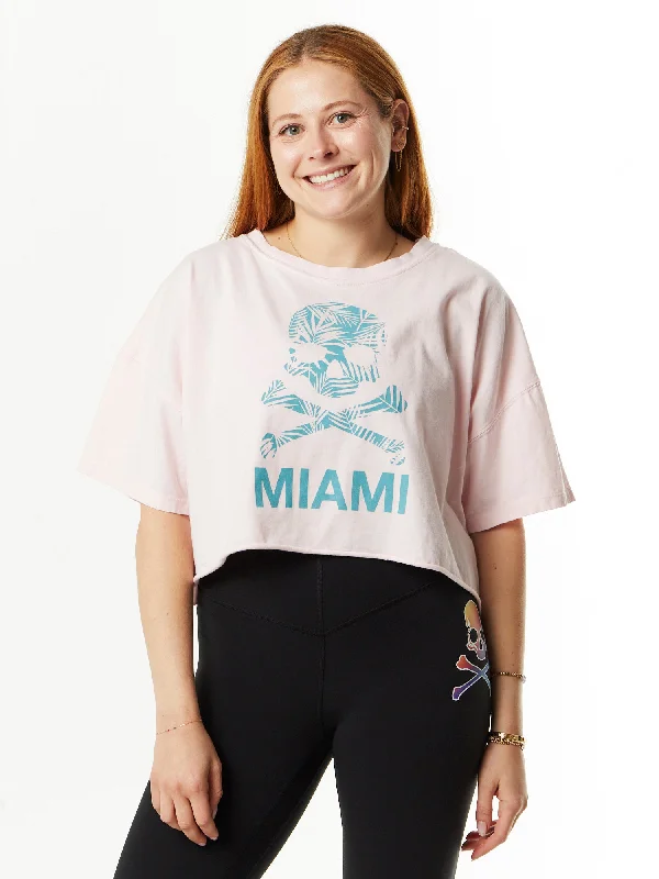 Emily Boyfriend Tee 'MIAMI' | Light Pink