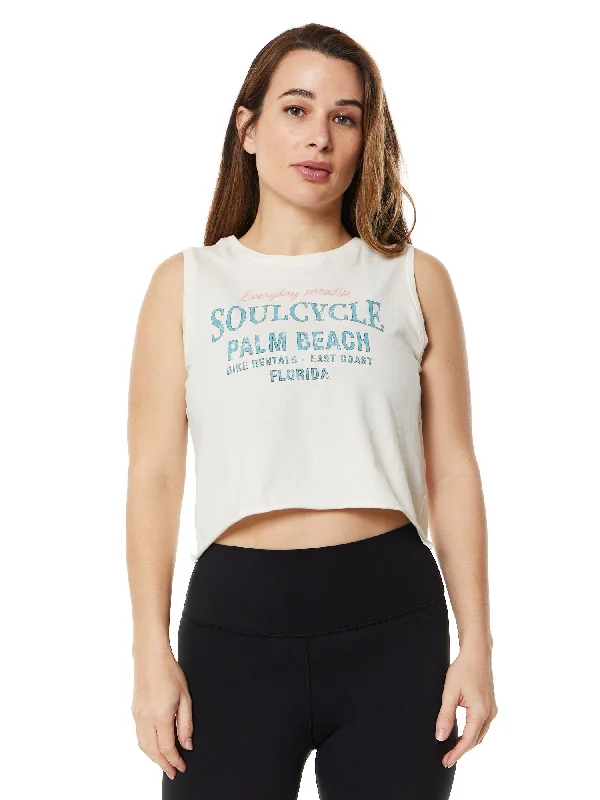 Renee Tank 'SOULCYCLE PALM BEACH' | White