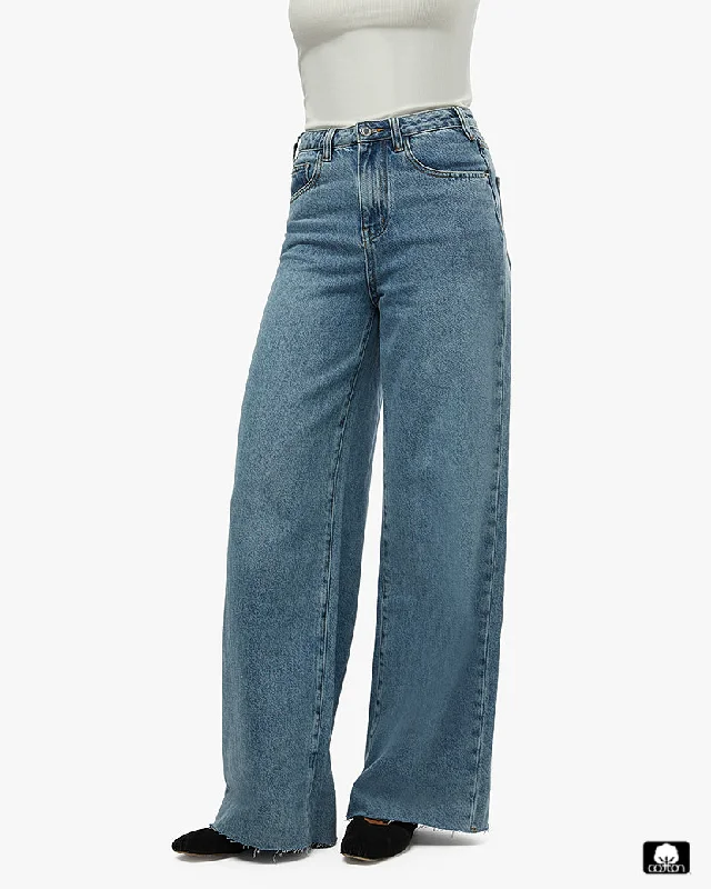 Wide Leg Jean | Denim Blue